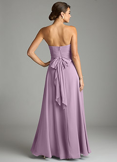 Azazie Tamira Suknie dla druhen Linia A Pofałdowany Szyfon Do ziemi Sukienka image4