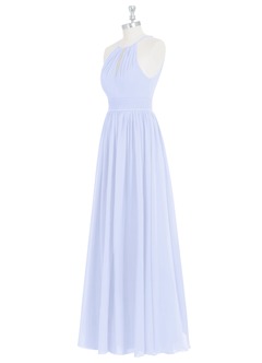 Azazie Cherish Robes de demoiselle d'honneur Robe Trapèze en Mousseline de soie Plissée Lavande image8