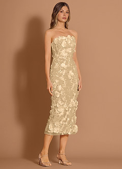 Della Champagne Midi Dress image4