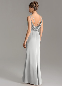 Azazie Egypt Bridesmaid Dresses Silver Mermaid Sweetheart Neckline Stretch Satin Dress image5