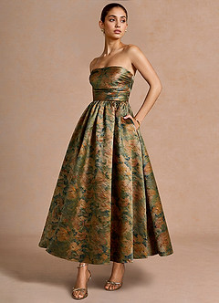 Ziva Vintage Teal Maxi Dress image4
