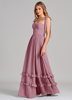 Azazie Anastacia Bridesmaid Dresses Vintage Mauve A-Line Sweetheart Neckline Chiffon Dress image5