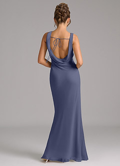 Azazie Rylina Bridesmaid Dresses Stormy Mermaid Pleated Chiffon Dress image6