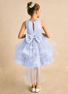 Azazie Tinie Flower Girl Dresses Lavender Ball-Gown Bow Tulle Dress image1