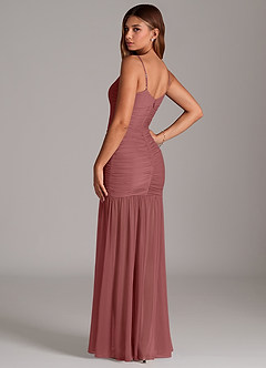 Azazie Aimie Bridesmaid Dresses Amethyst Mermaid Mesh Dress image2