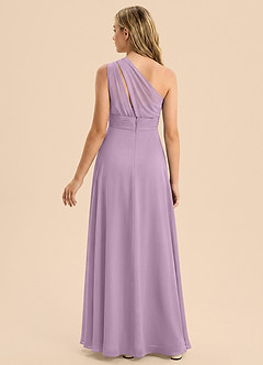 Azazie Skye Junior Wisteria A-Line Pleated Chiffon Dress image2
