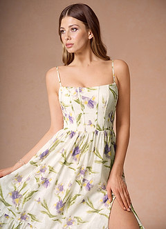 Midi jurk Vivien Tulp Multiprint image5