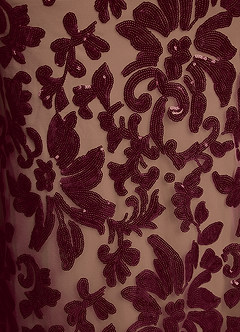 Azazie Colbie Abiti per la Madre della Sposa Abito Tubino in Paillettes/Lustrini Borgogna image7
