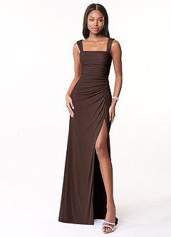 Azazie Jesaphine Suknie dla druhen Osłona Ukłon Siatka Do ziemi Sukienka image5