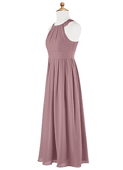 Azazie Colleen A-Line Lace Chiffon Floor-Length Junior Bridesmaid Dress image6