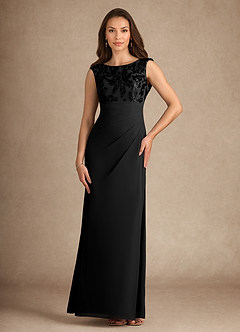 Azazie Henderson Mère de la mariée Robes Robe Trapèze en Paillettes Noir image3