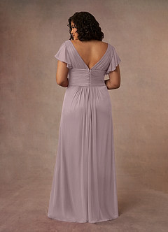 Azazie Reneya Mother of the Bride Dresses Dusk A-Line Pleated Mesh Dress image10