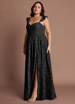 Denisse Black Corset Maxi Dress image11