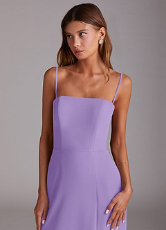 Azazie Wren Vestidos de madrinha de casamento Vestido Taiti de Chiffon de Linha A com Sem alças image2