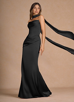 black two piece dress set Azazie Mermaid Corset Evening for Formal Events Burgundy 'Mayari' Sequin Gown Fabric Classification:RAYON Made from a comfortable Size:S (10)