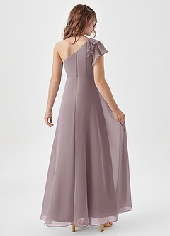 Azazie Arabella Junior Dusk A-Line Ruched Chiffon Dress image2