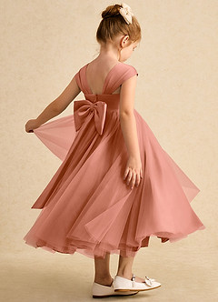 Azazie Chickadee Flower Girl Dresses MAI TAI Ball-Gown Sweetheart Neckline Matte Satin Dress image1