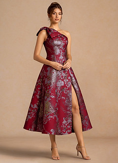 Jonelle Merlot Midikjole image3