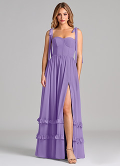 Azazie Anastacia Bridesmaid Dresses Tahiti A-Line Sweetheart Neckline Chiffon Dress image1