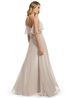 Azazie Jean Bridesmaid Dresses Frost A-Line Chiffon Convertible Dress image2