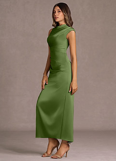 Vestido Verde Oliva Largo Wynnora image4