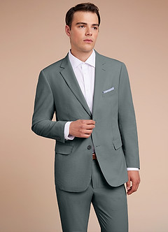 front Miles Gris veste de costume en seersucker