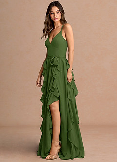 Maxi jurk Alouette Olijf image3