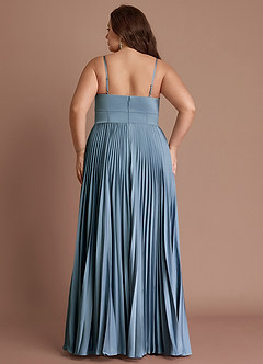 Tyla Powder Blue Pleated Maxi Dress image2