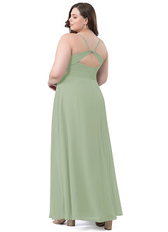 Azazie Haleigh Bridesmaid Dresses A-Line Pleated Chiffon Floor-Length Dress image8