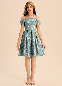 front Azazie Bonnie Junior Formal Dress