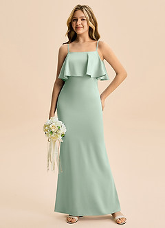 Azazie Galene Junior Klä av Sjöjungfru i Stretch Satin image3