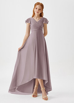 Azazie Breanne Junior Dusk A-Line Chiffon Dress image2