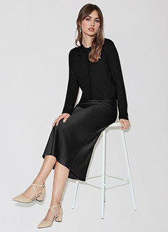 front 100% Cashmere Cropped Cardigan