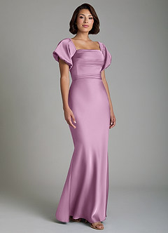 Azazie Lea Bridesmaid Dresses Wisteria Mermaid Off the Shoulder Stretch Satin Convertible Dress image9