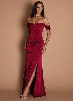 Vestido Rojo Rubí Largo Reese image2