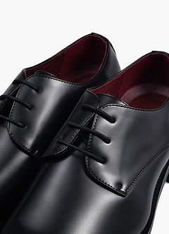 front Heren Oxfords met leren neus en effen neus
