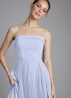 Azazie Mariana Suknie dla druhen Linia A Bez ramiączek Szyfon Do ziemi Sukienka image3