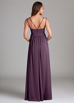 Azazie Emree Maternity Bridesmaid Dresses A-Line Stretch Satin Floor-Length Dress with Pockets image2