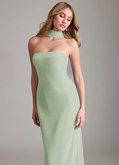 Azazie Lusinda Suknie dla druhen Syrena Zza ramienia Szyfon Do ziemi Sukienka image8