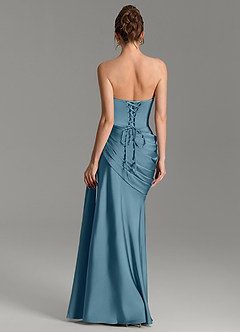 Azazie Zorah Bridesmaid Dresses Bermuda Mermaid Corset Stretch Satin Convertible Dress image6