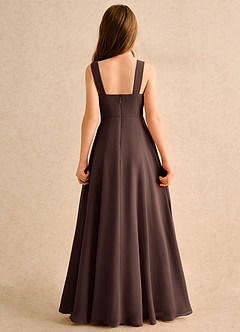 Azazie Makani Girls Formal vestidos de niña de las flores Vestido de Ganache de Gasa de Corte en A con Escote de Corazón image2