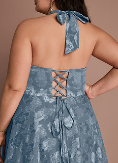 Isabeau Dusty Blue Midi Dress image13