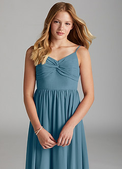 Azazie Zeya Junior Bermuda A-Line Chiffon Dress image6