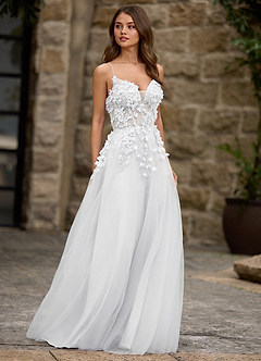 Seraphic White A-line Prom Dress image5