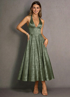 Robe Maxi Bleu Sauge Isabeau image3
