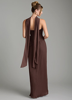 Azazie Tierney Bridesmaid Dresses Ganache A-Line Strapless Chiffon Convertible Dress image10