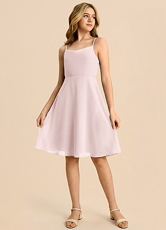 Azazie Shale Klä av A-Line i Chiffong Rosett image4