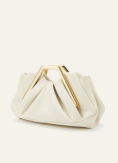 front Leather Geometric Handbag