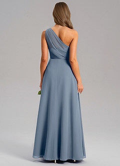 Azazie Phaedra Bridesmaid Dresses Twilight A-Line One Shoulder Chiffon Dress image2