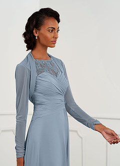 front Azazie Shyann Mesh Wrap